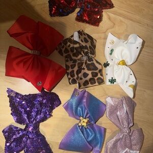 JoJo Siwa Hair Bow lot of 7 good used condition